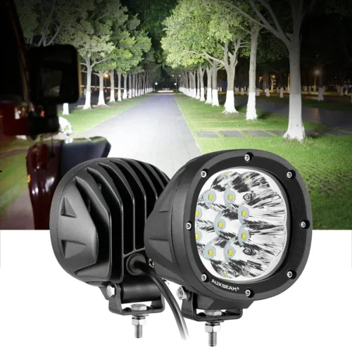 4 Inch 90w Round Led Driving Lights Spot White With Wiring Harness