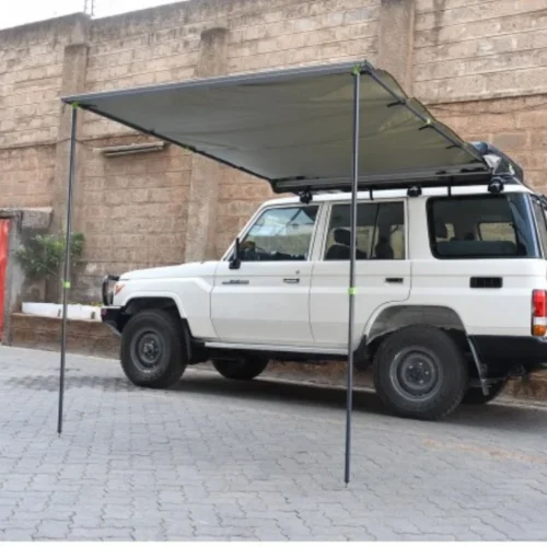 Instant Awning With Brackets 2m (L) X 2.5m (Out) With LED Light + Dimmer For 4X4 Vehicle Car And SUV