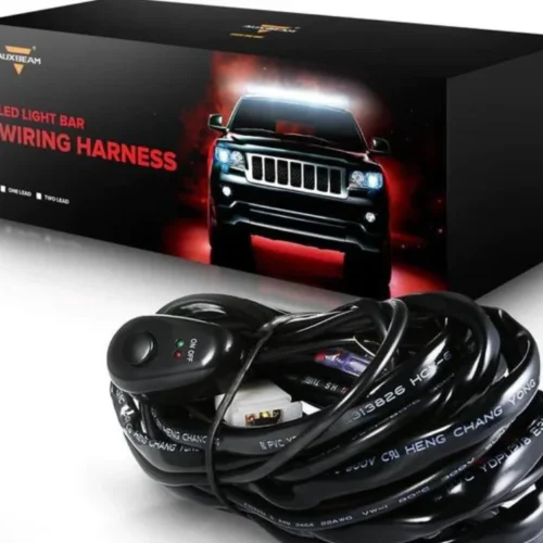 (1 Lead) Led Light Bar Wiring Harness Kit With Fuse Relay on/off Switch for LED Off-road Driving Work Light