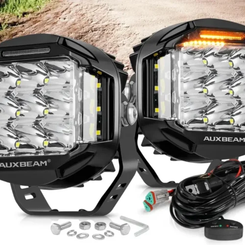 V-max Series | 5 Inch 168w 16440lm Combo Beam Side Shooter Led Round Pod Lights With Amber Drl