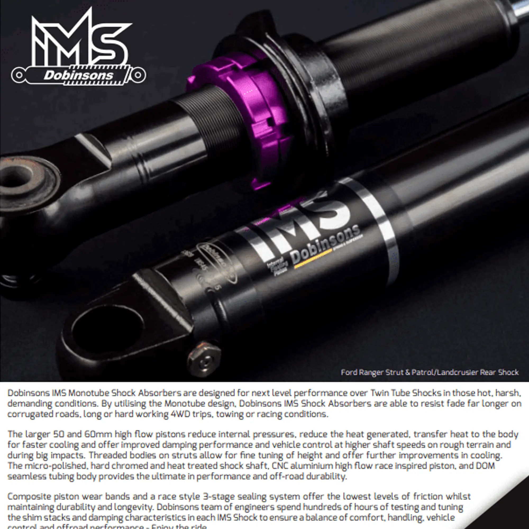 DOBINSONS IMS59-60688 IMS FRONT STRUTS | LAND CRUISER 200 SERIES - Image 3